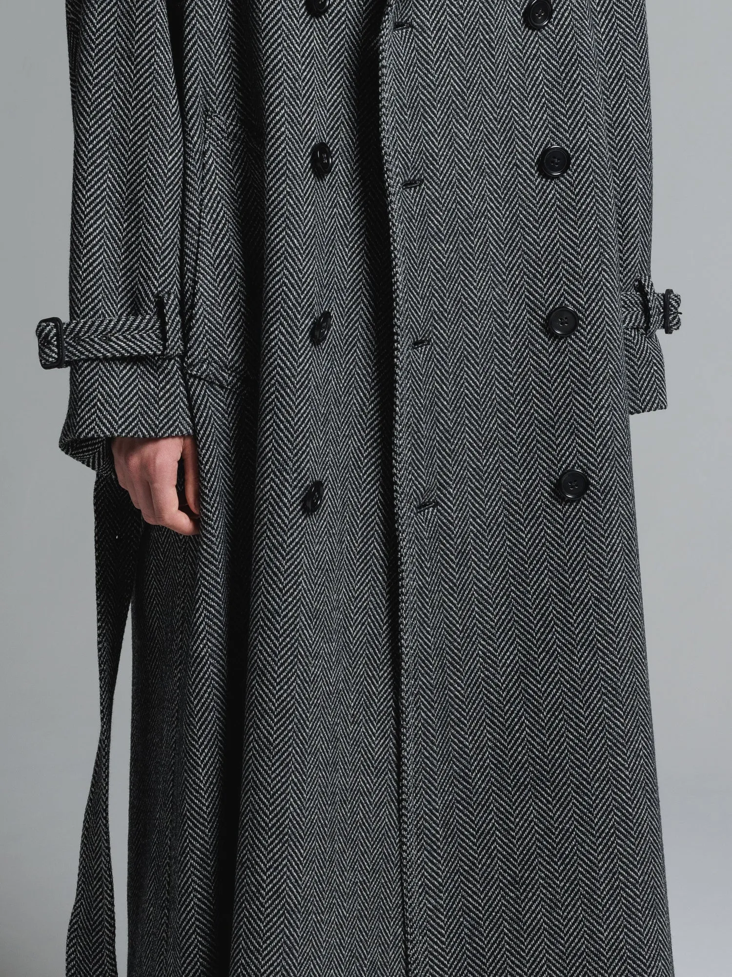 [予約商品] CERRUTI TWEED OVERSIZED MAXI TRENCH COAT [2025A/W]