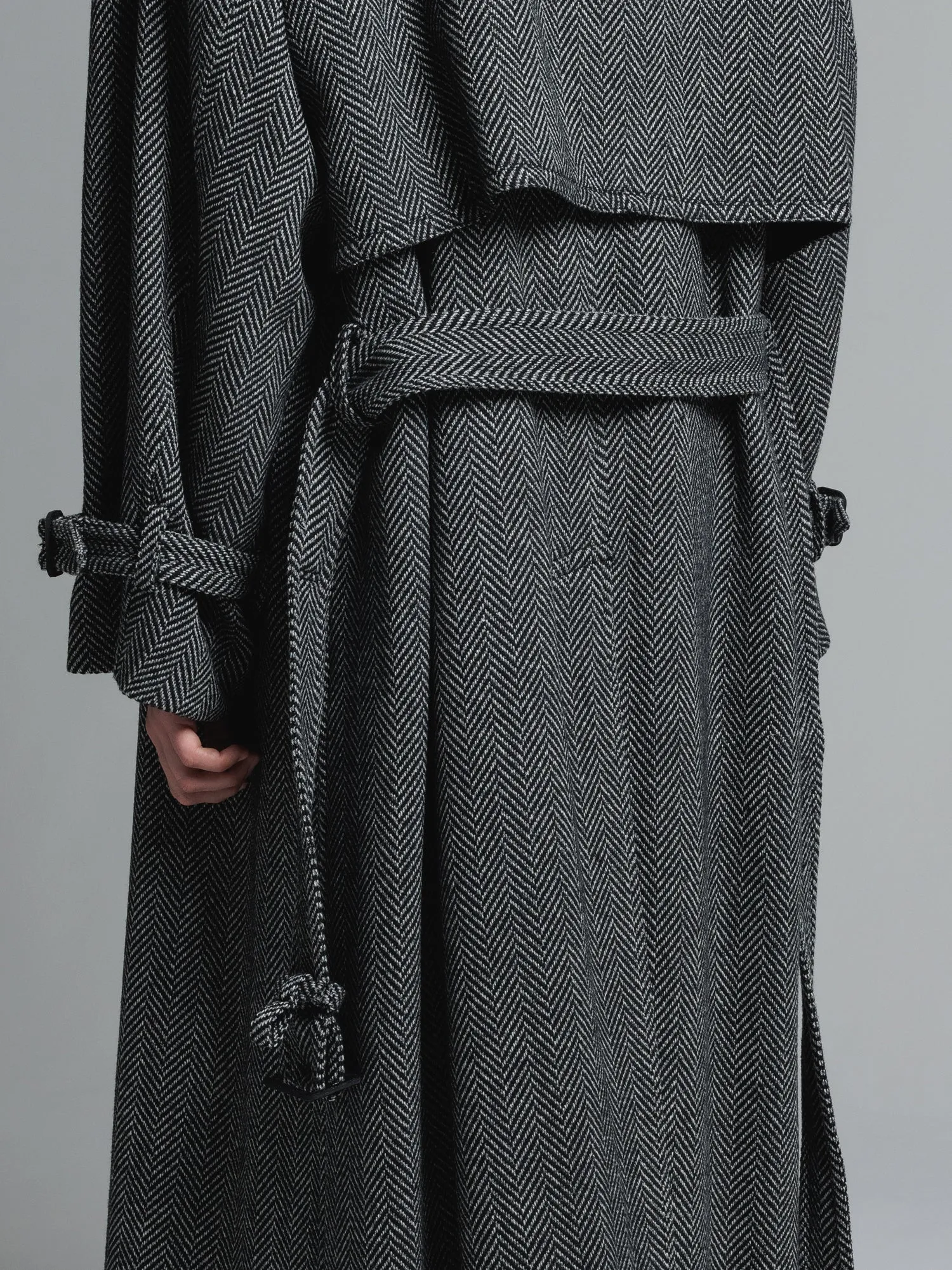 [予約商品] CERRUTI TWEED OVERSIZED MAXI TRENCH COAT [2025A/W]