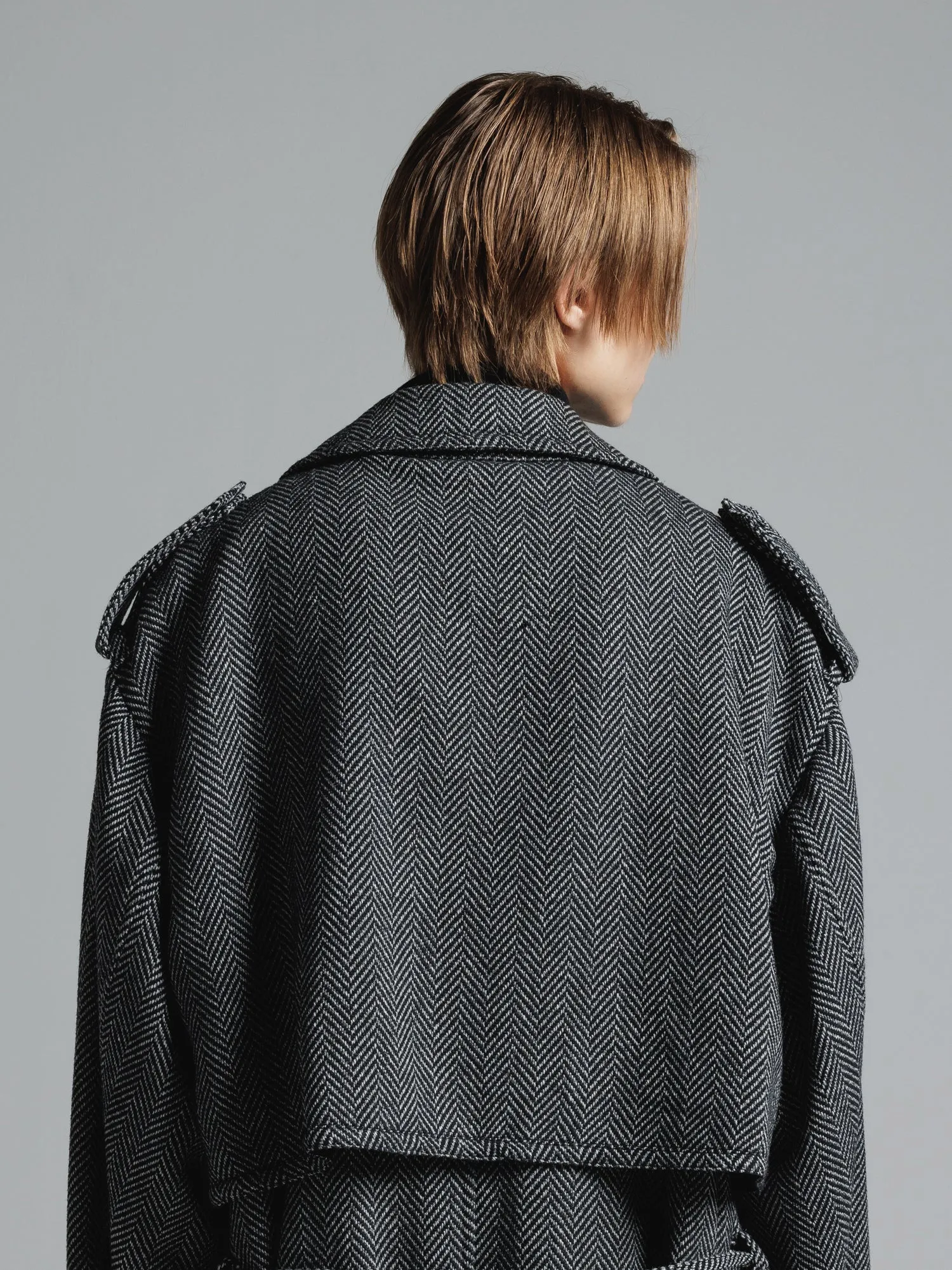 [予約商品] CERRUTI TWEED OVERSIZED MAXI TRENCH COAT [2025A/W]