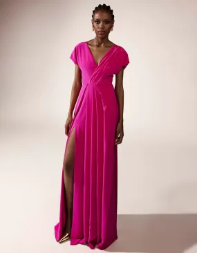 Aisha Dress Pink Magenta