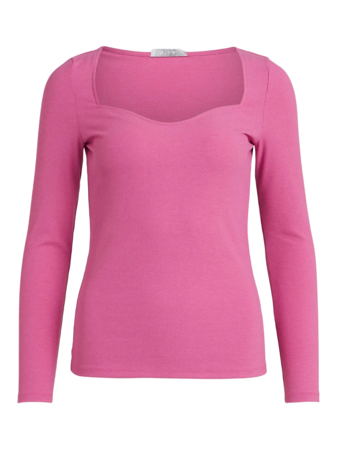 Ava Ribbed Top (Pink)