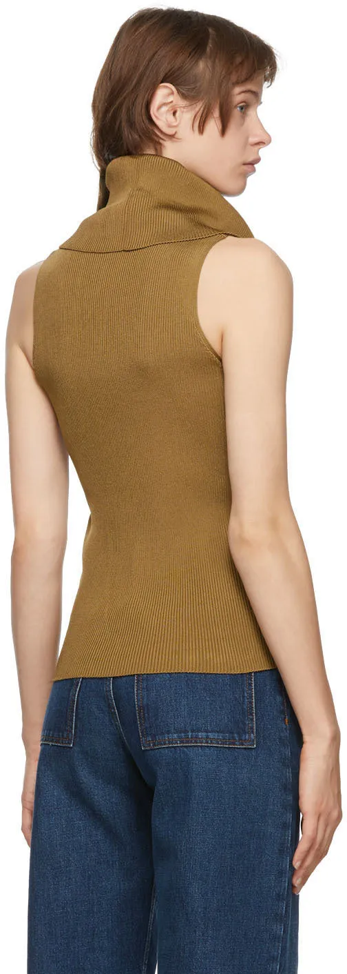 Balmain Beige Knit Turtleneck