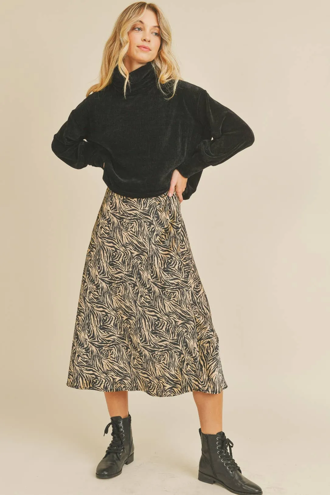 Black Be Gentle Chenille Sweater