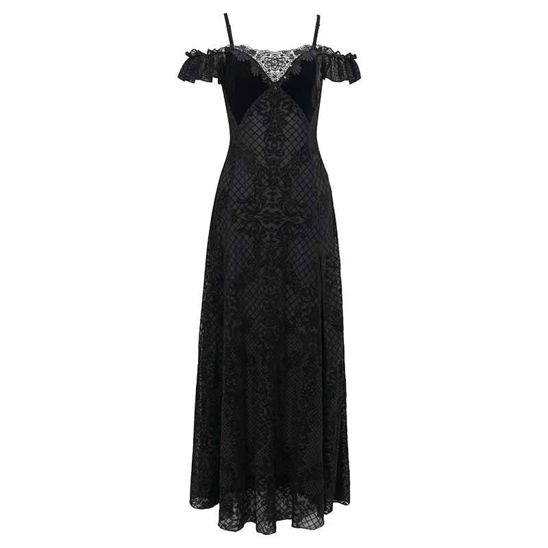 'Burn the Witch' Gothic Slip Dress