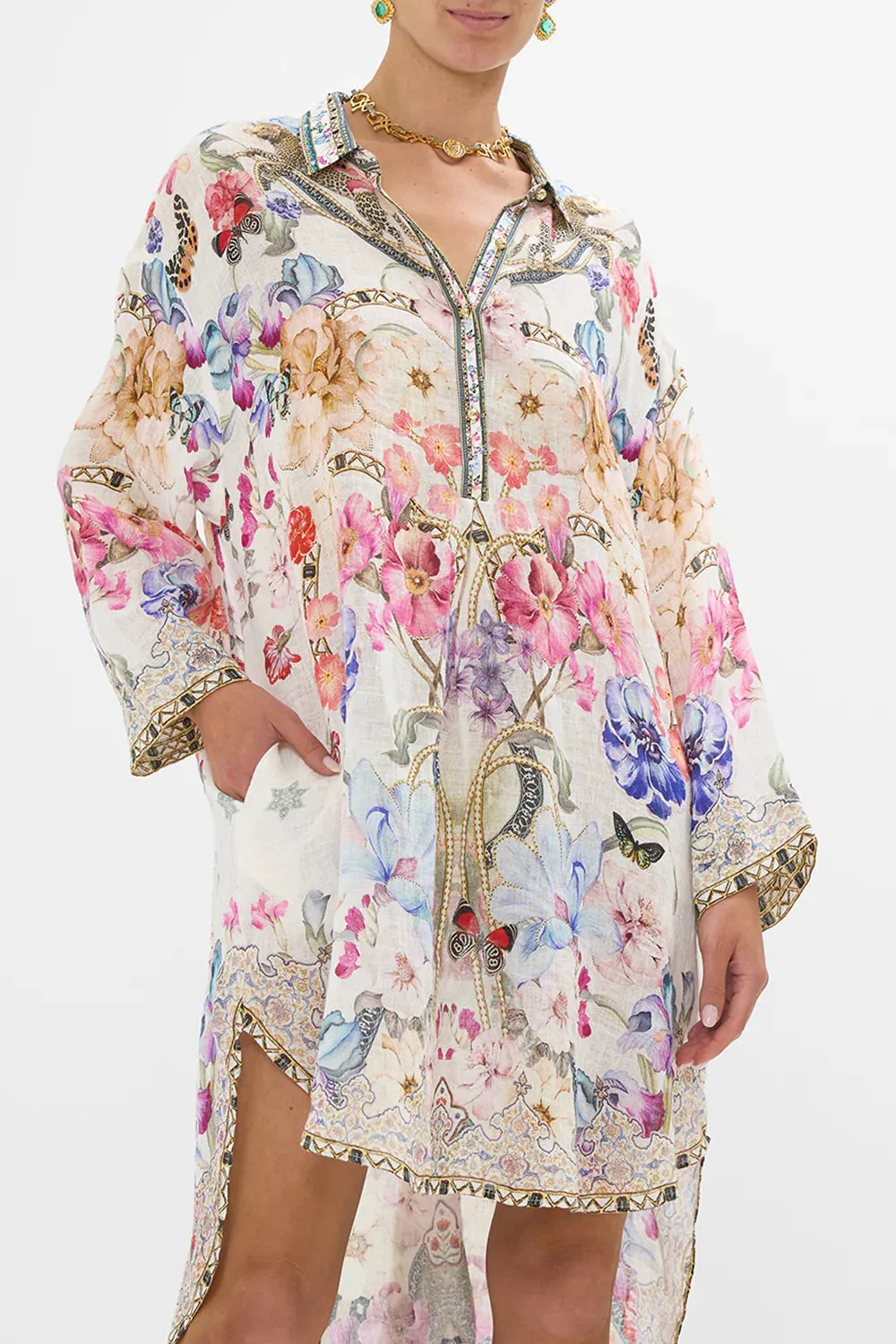 Camilla Monserrate Magic  Relaxed High Low Shirt Dress