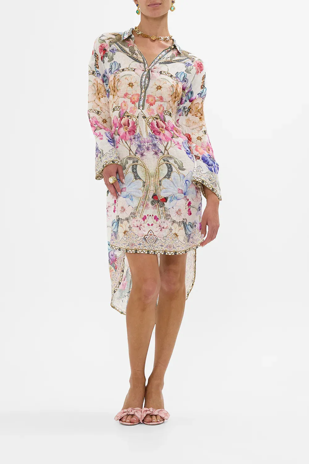Camilla Monserrate Magic  Relaxed High Low Shirt Dress