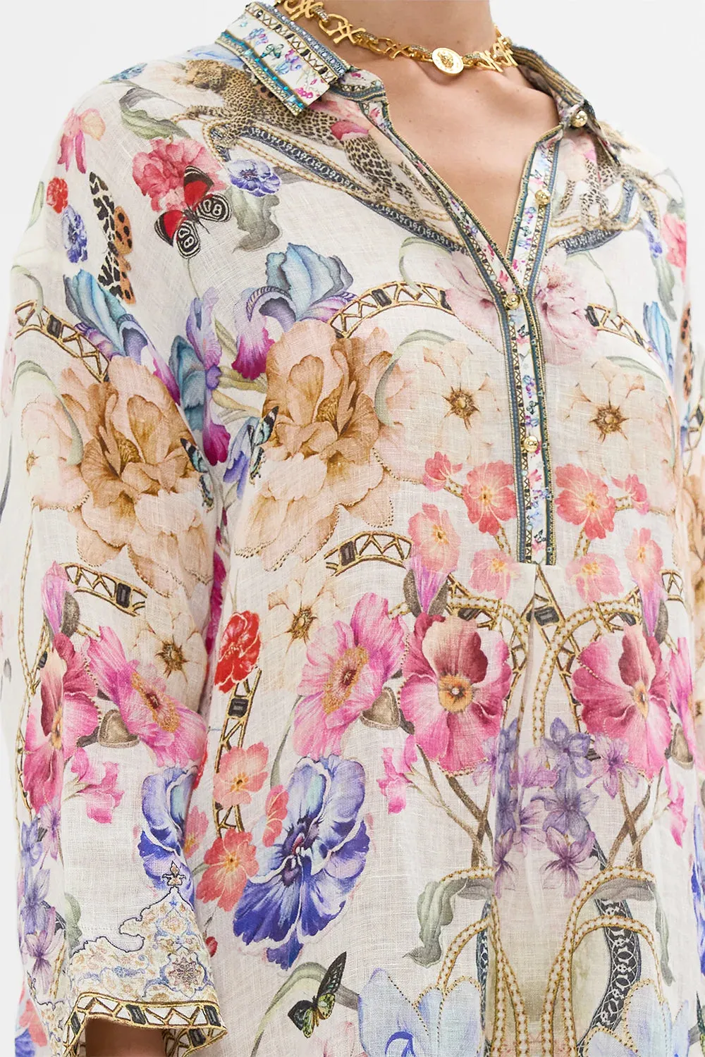 Camilla Monserrate Magic  Relaxed High Low Shirt Dress