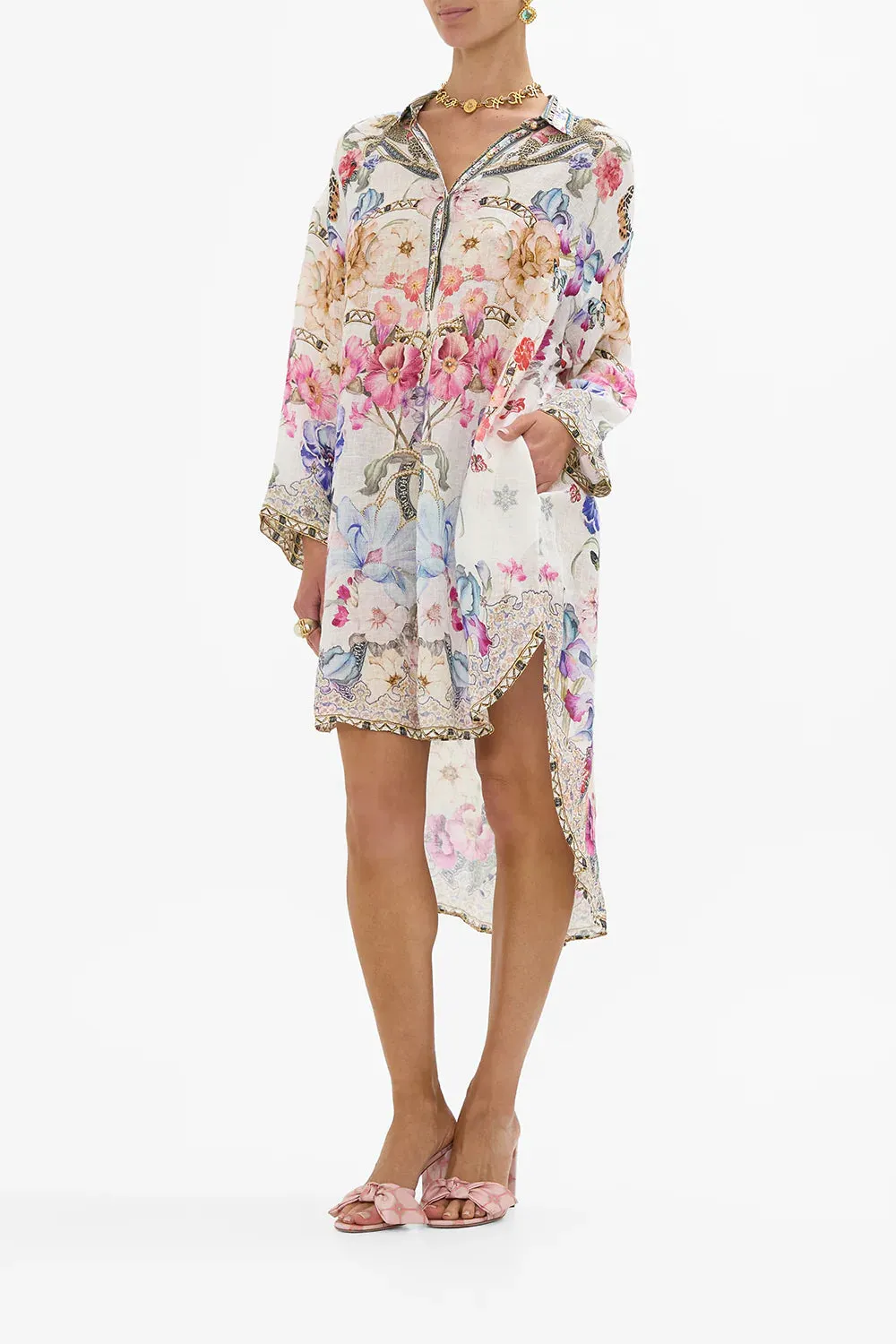 Camilla Monserrate Magic  Relaxed High Low Shirt Dress