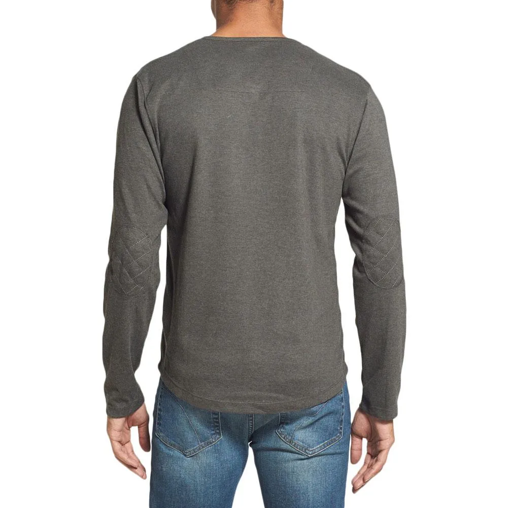Chicago Blackhawks - Chest Logo Primo Adult Henley Long Sleeve T-Shirt