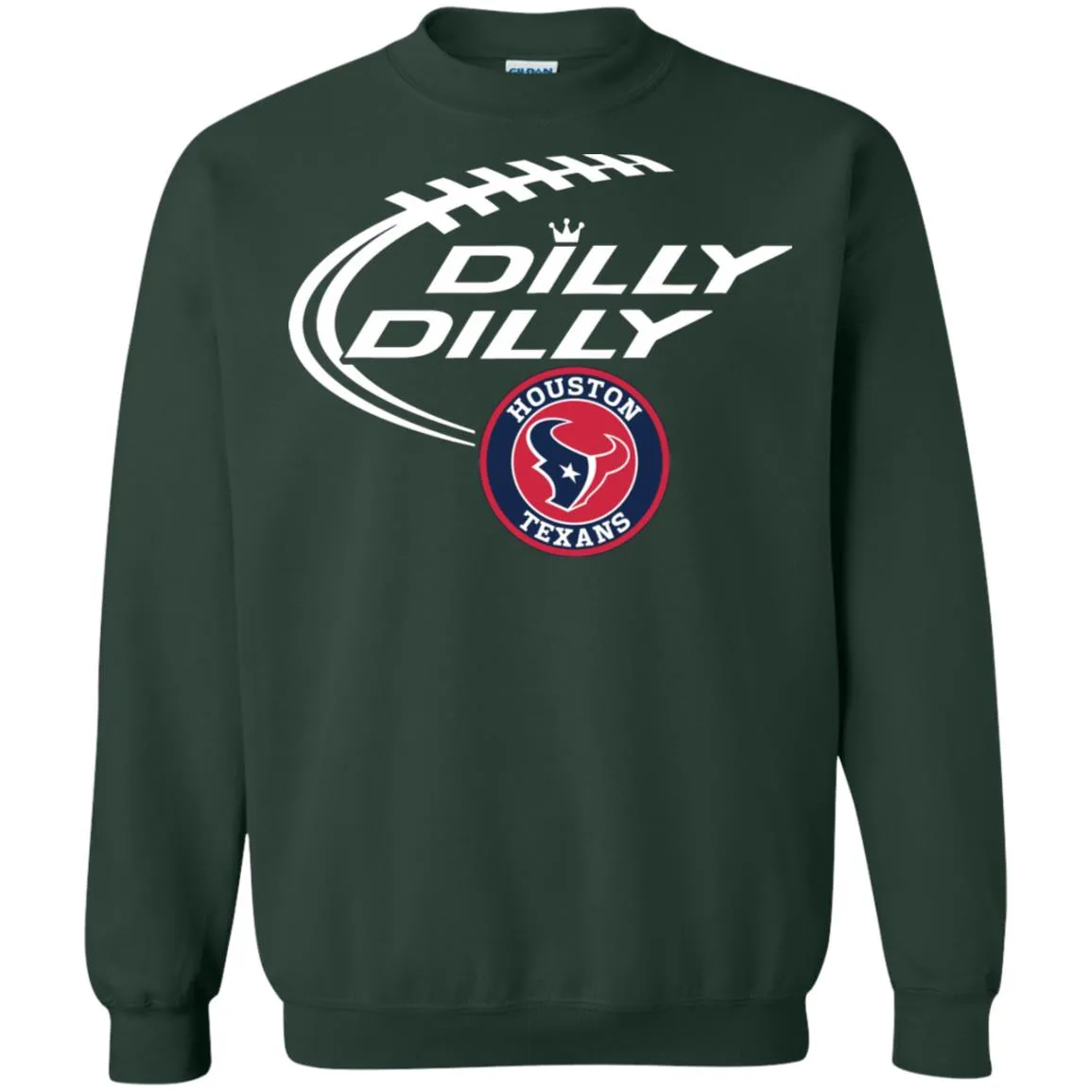 Dilly Dilly Houston Texans Nfl Football Unisex Crewneck Pullover Sweatshirt
