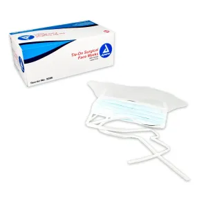 Dynarex - Surgical Face Mask - with Ties & Plastic Shield Blue