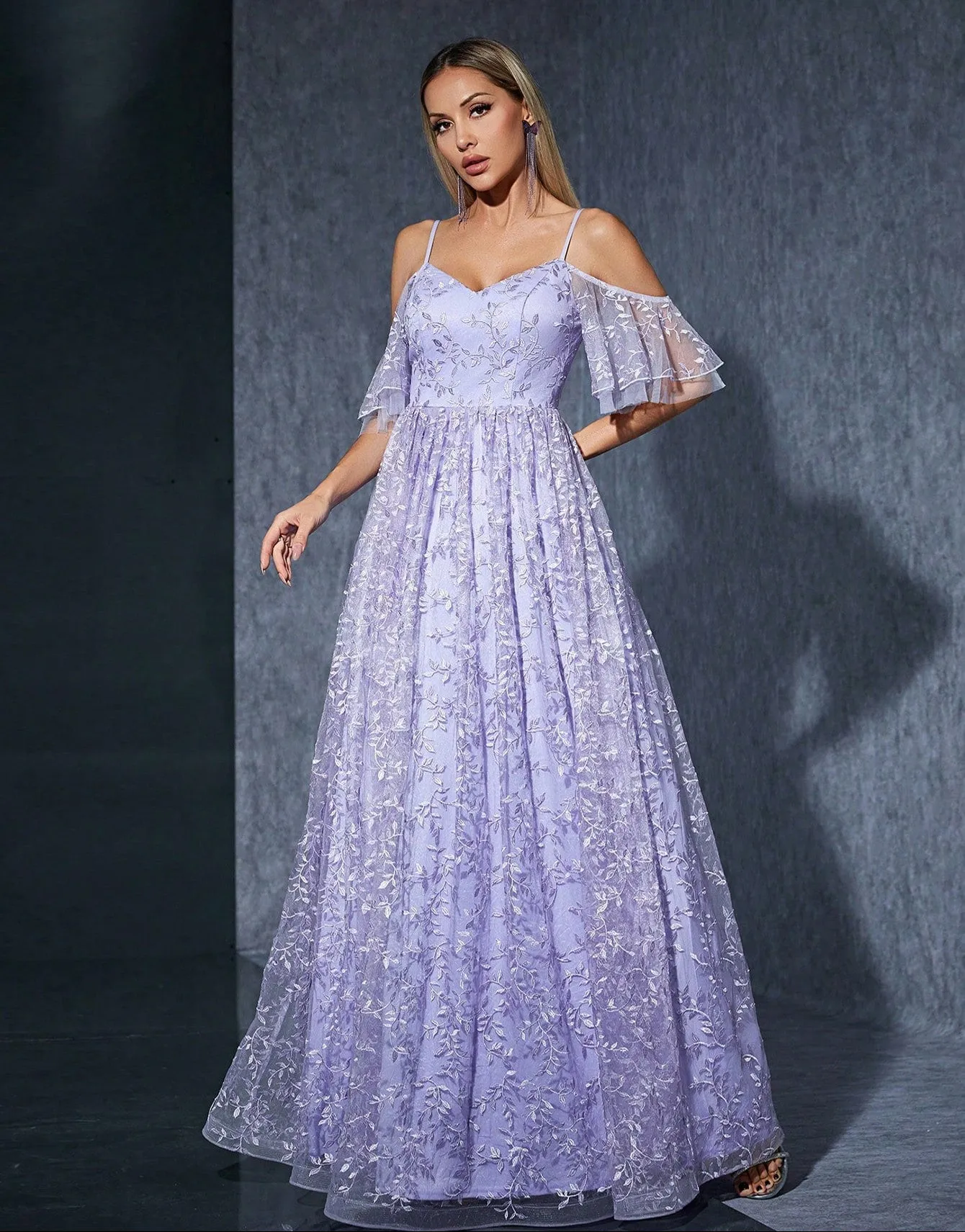 Elegant Fairy Sweet Embroidery Loose Formal Dress