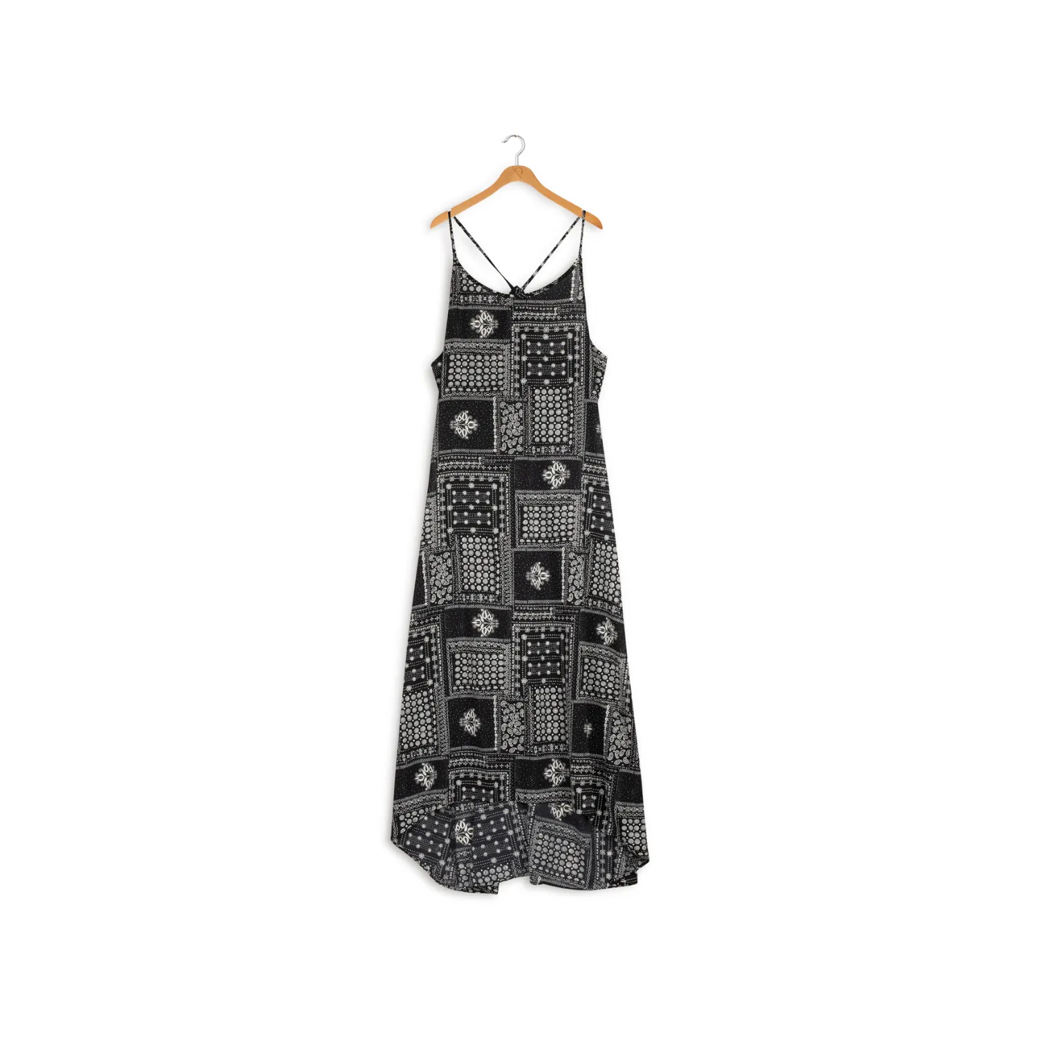 element hi low slip dress