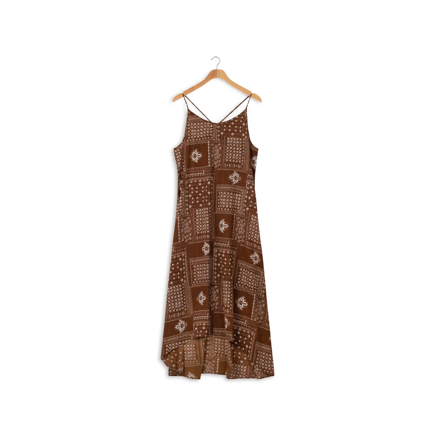 element hi low slip dress