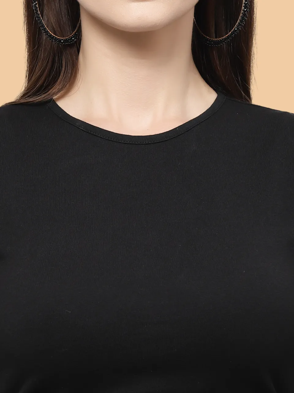 Flawless Women Black Backless Crop Top | ARCH