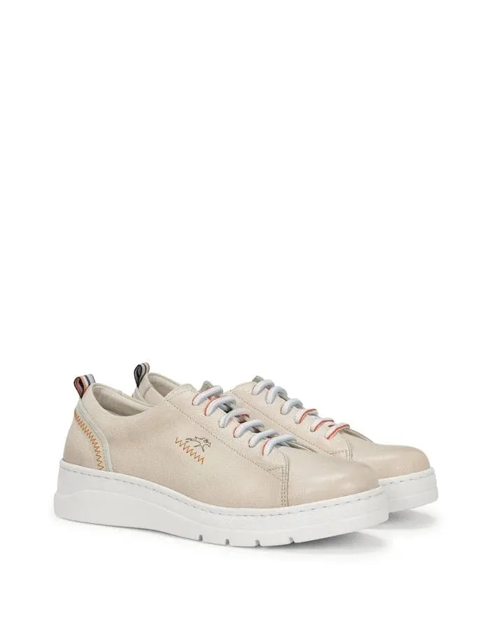 Fluchos Women's Pompas Sneakers- Raw Blanco