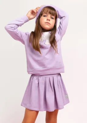 Girl's Mauve Unicorn Skirt