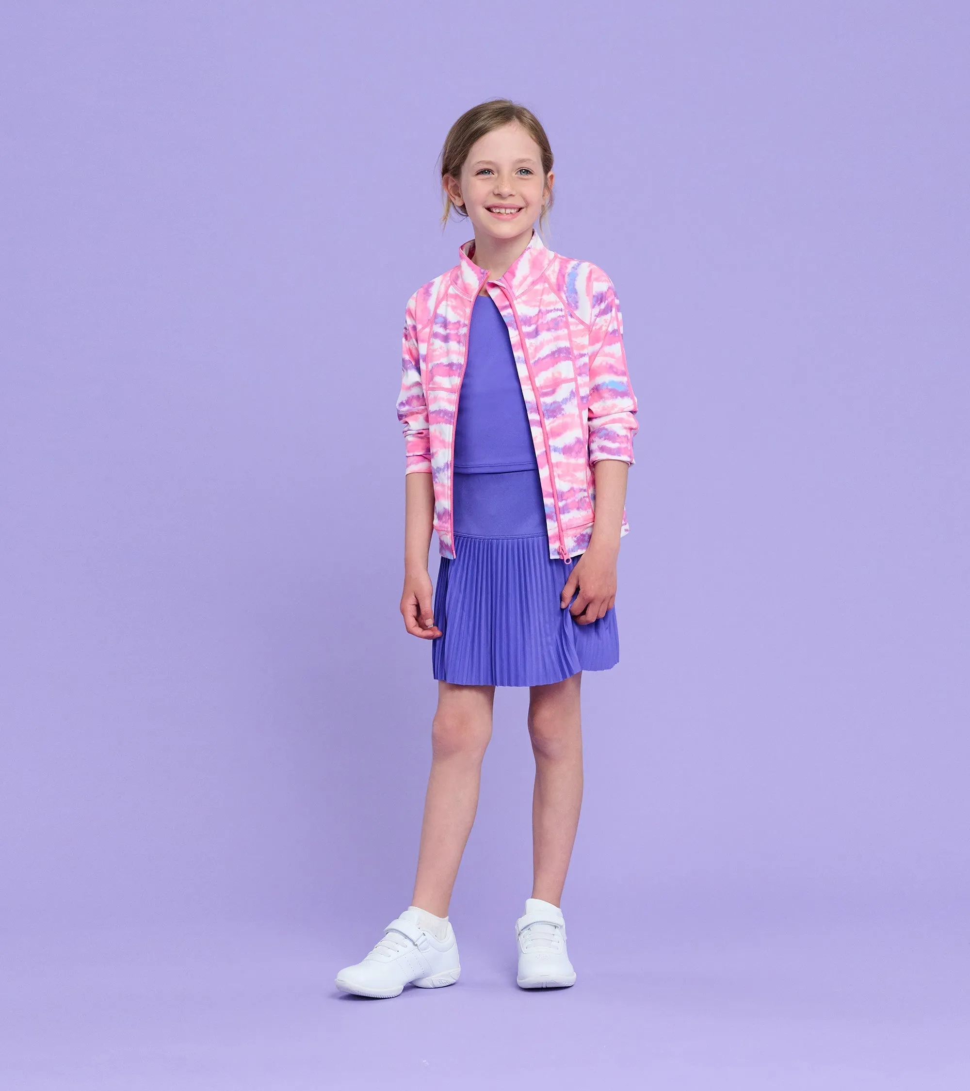 Girls Purple Sporty Skort
