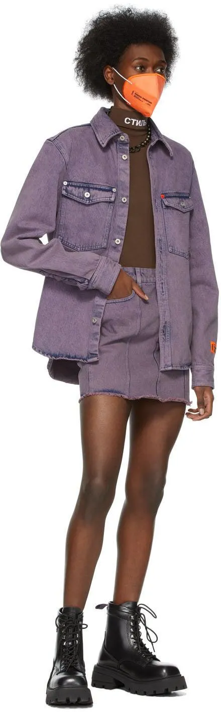 Heron Preston Brown High-Neck Sleeveless Bodysuit