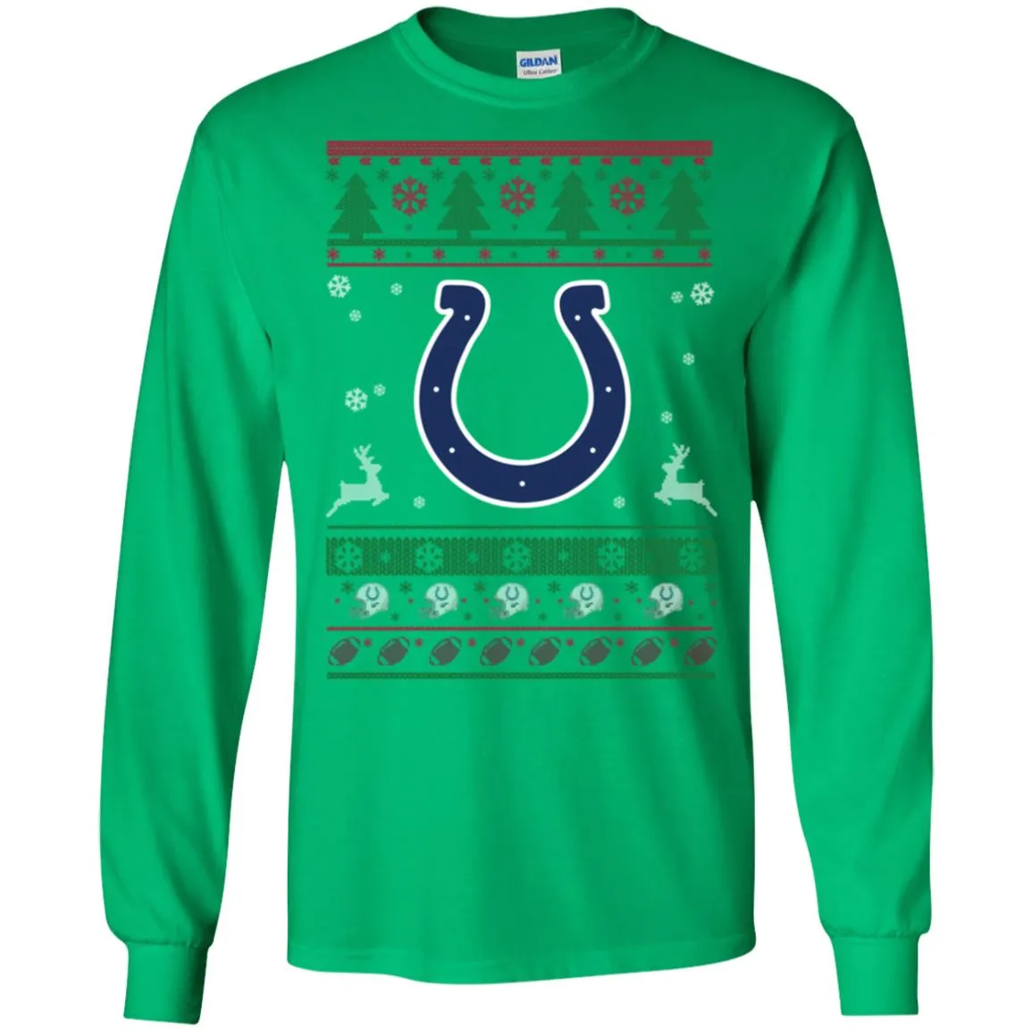 Indianapolis Colts Logo Football Teams Ugly Christmas Sweater Men Long SLeeve Shirt