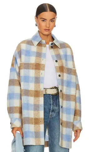 IRO Wallis Shacket in Baby Blue