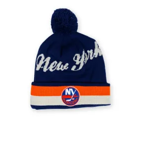 Islanders CCM Primary Script Pom Knit