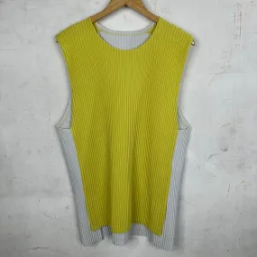Issey Miyake Two Tone Pleated Vest