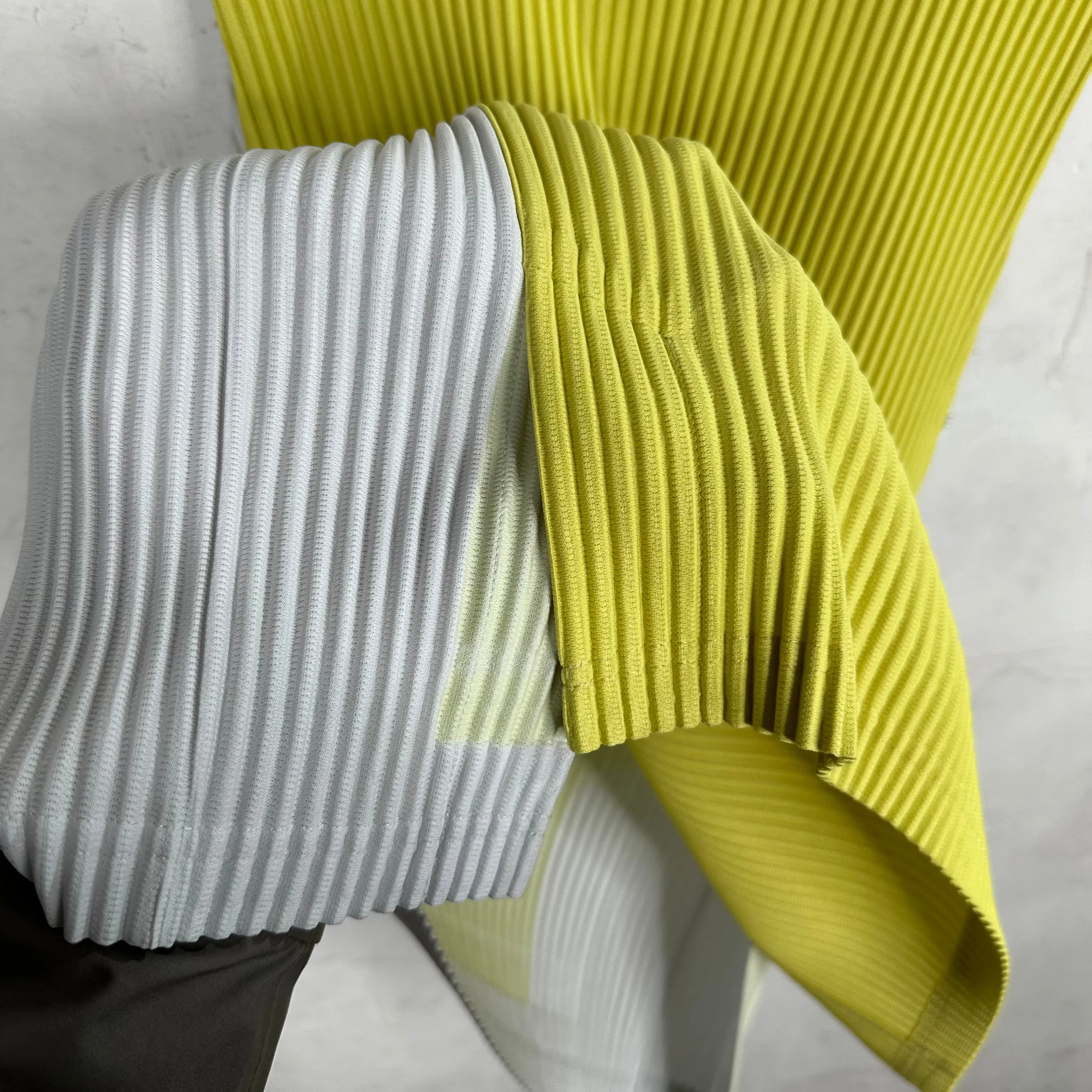 Issey Miyake Two Tone Pleated Vest