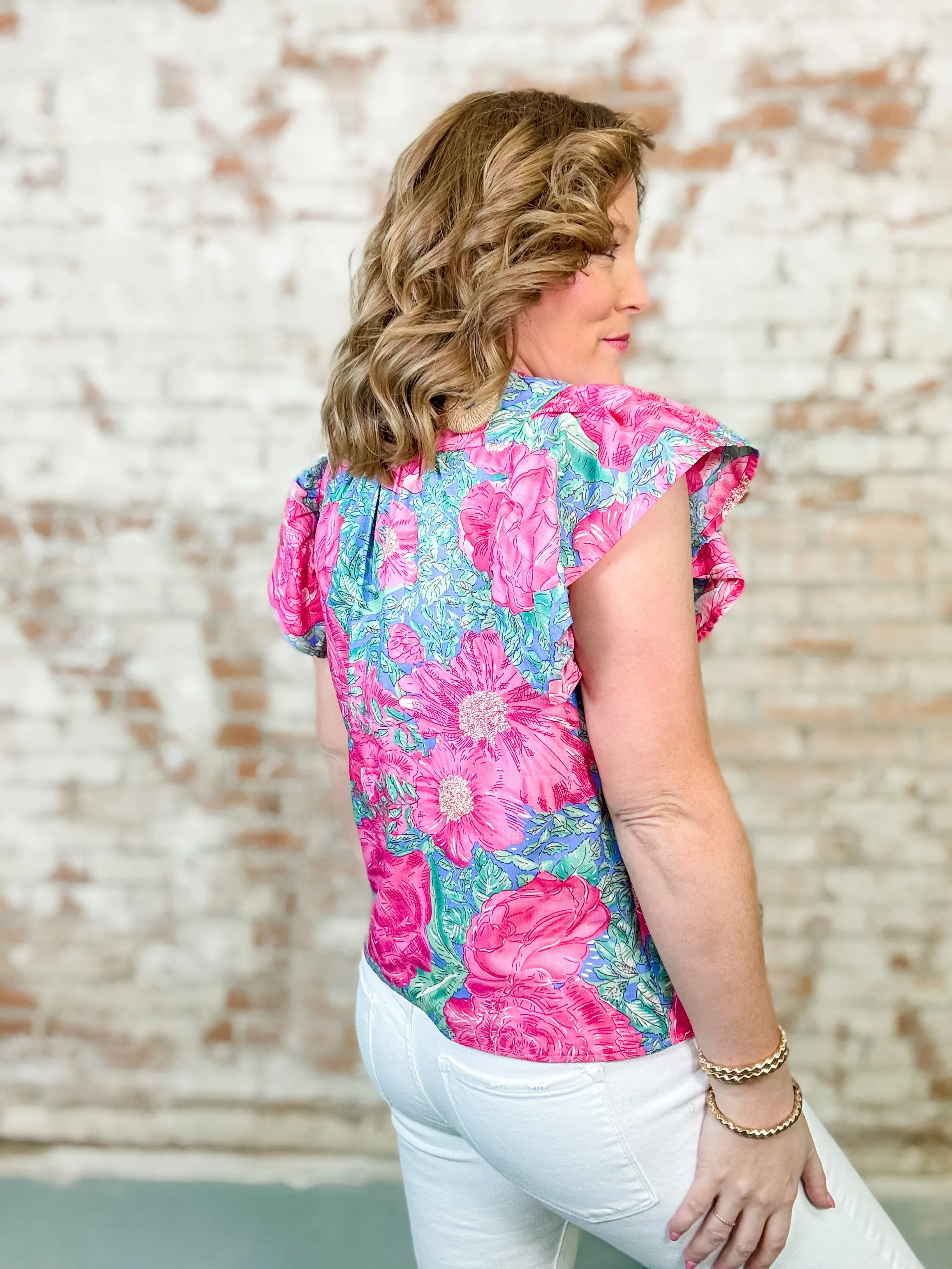 Janis Smocked Yoke Top