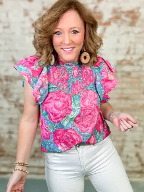 Janis Smocked Yoke Top