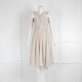 Jason Wu  Light Grey Dot Print  Sleeveless Dress