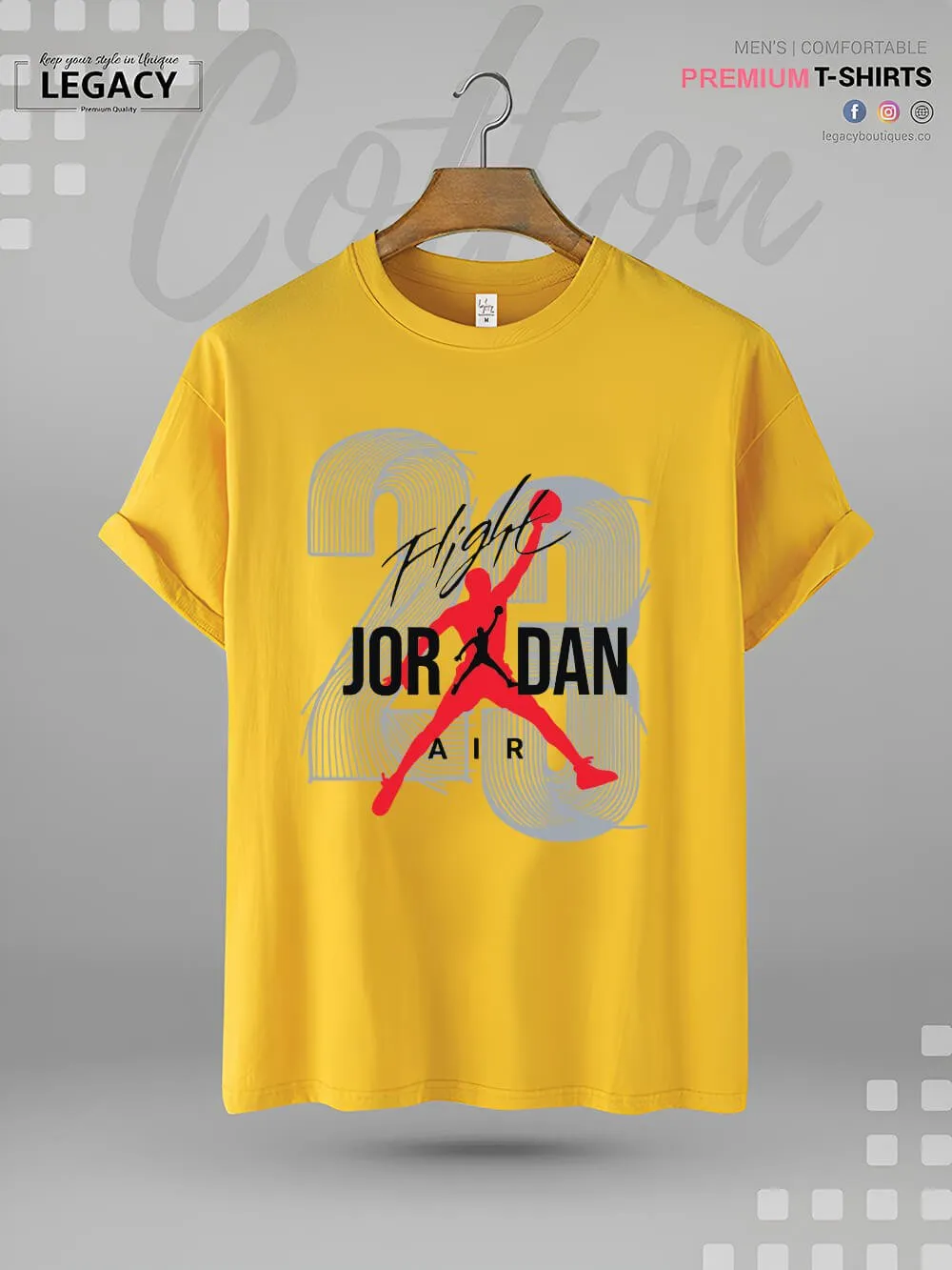 Jordan 23 Air Flight Print Men's High Quality In Cheapest Price T-Shirt