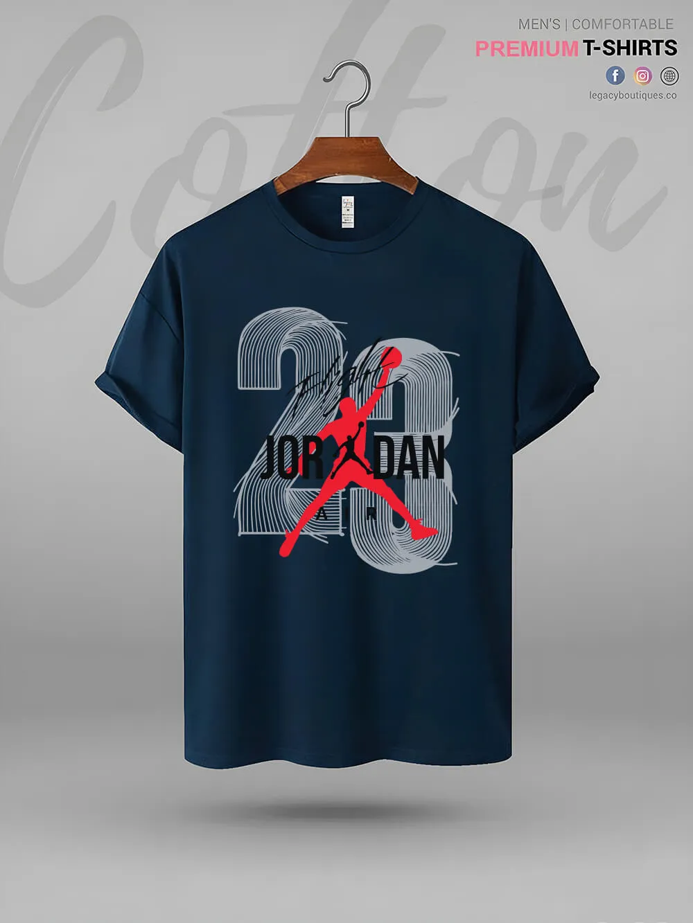 Jordan 23 Air Flight Print Men's High Quality In Cheapest Price T-Shirt