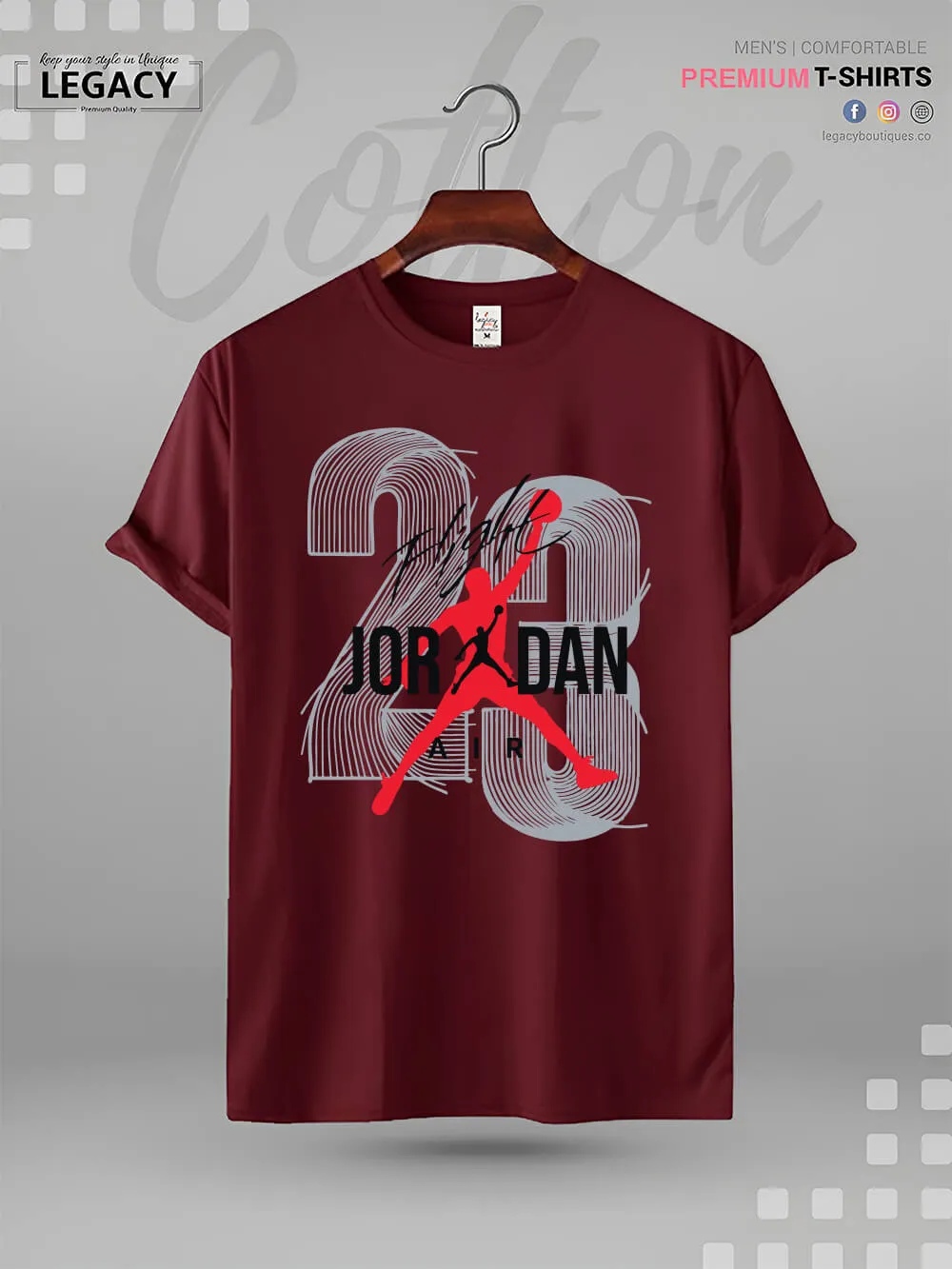 Jordan 23 Air Flight Print Men's High Quality In Cheapest Price T-Shirt