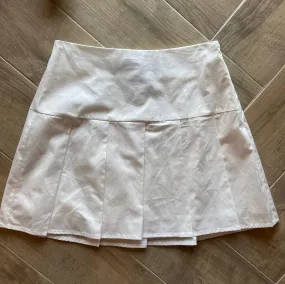 KAMMY StretchPoplin Pleated Mini Skirt