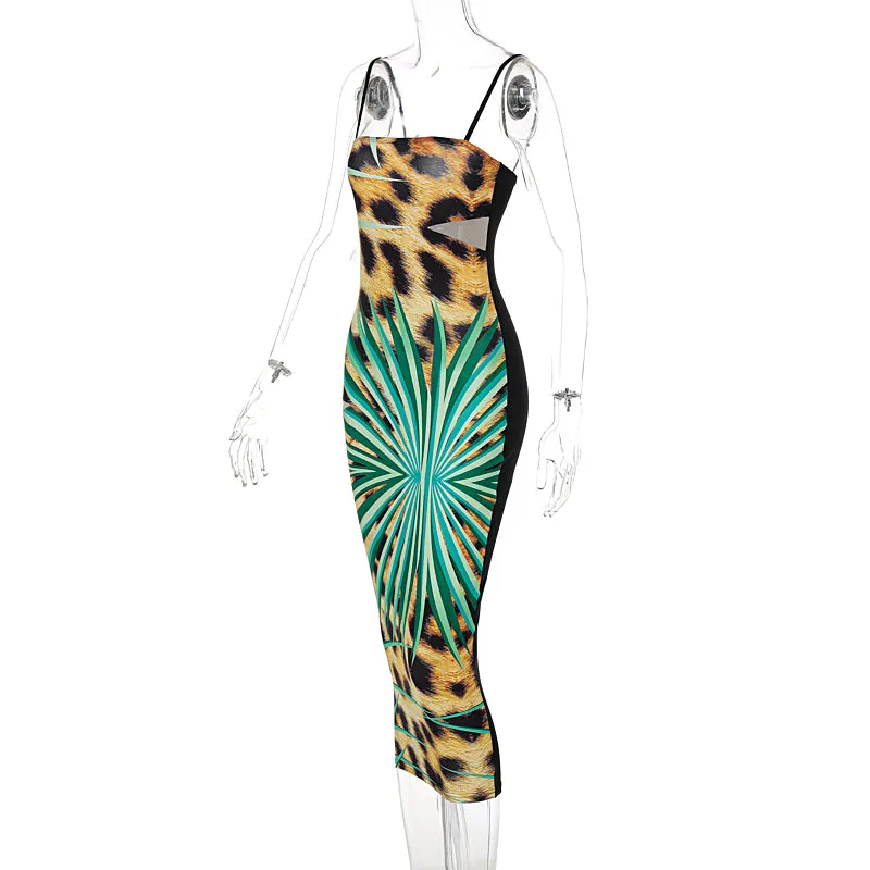 Leopard Bodycon Pencil Dress