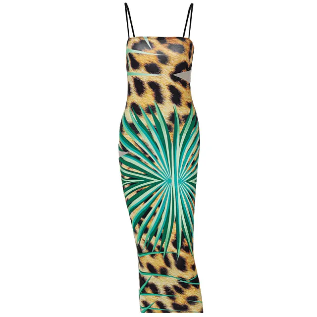 Leopard Bodycon Pencil Dress