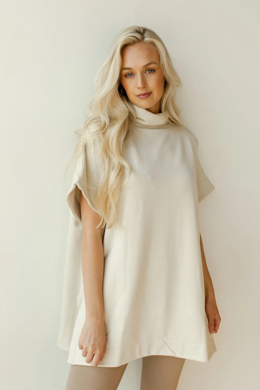 longline turtleneck   side slit