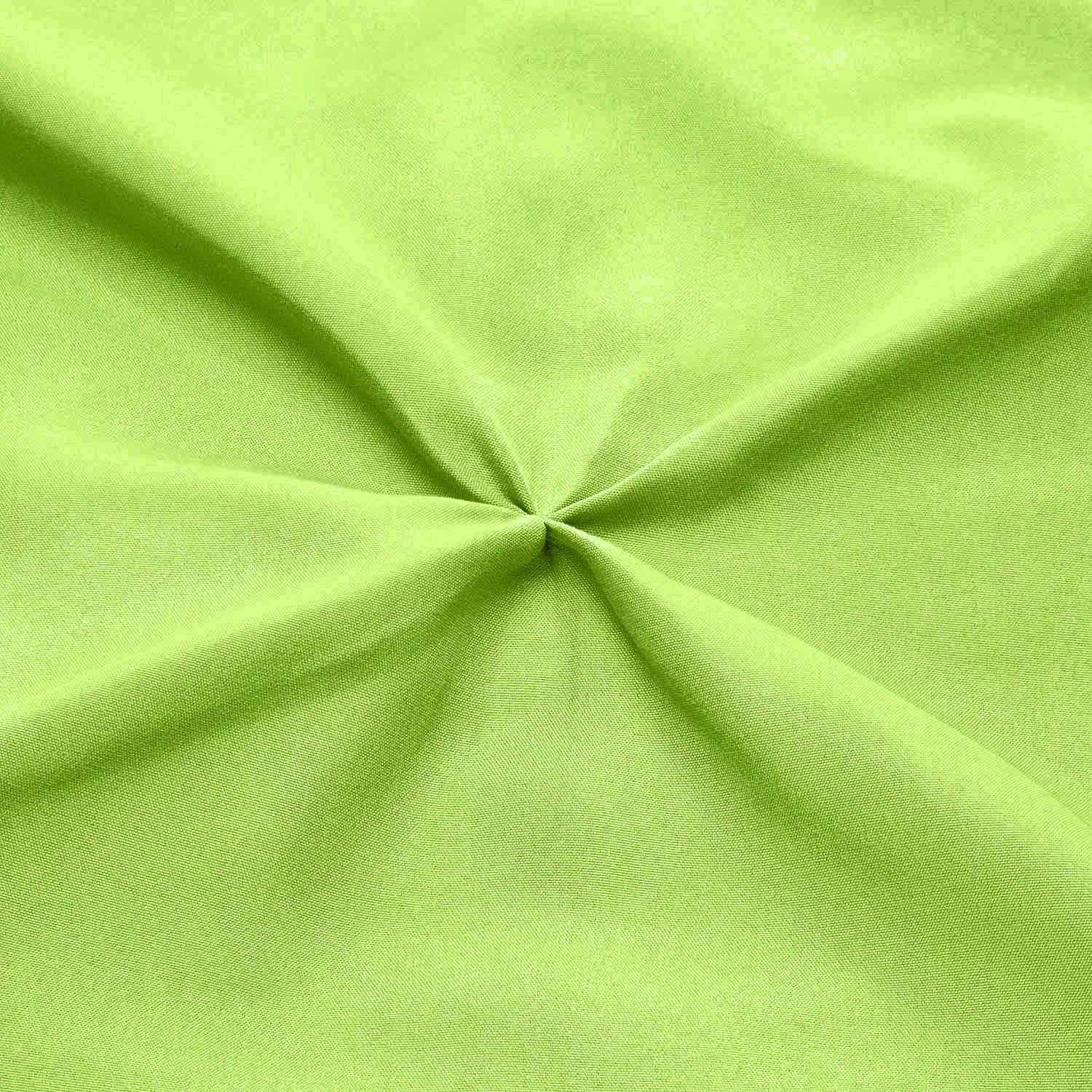 Luxury Parrot Green Pinch Bed Skirt