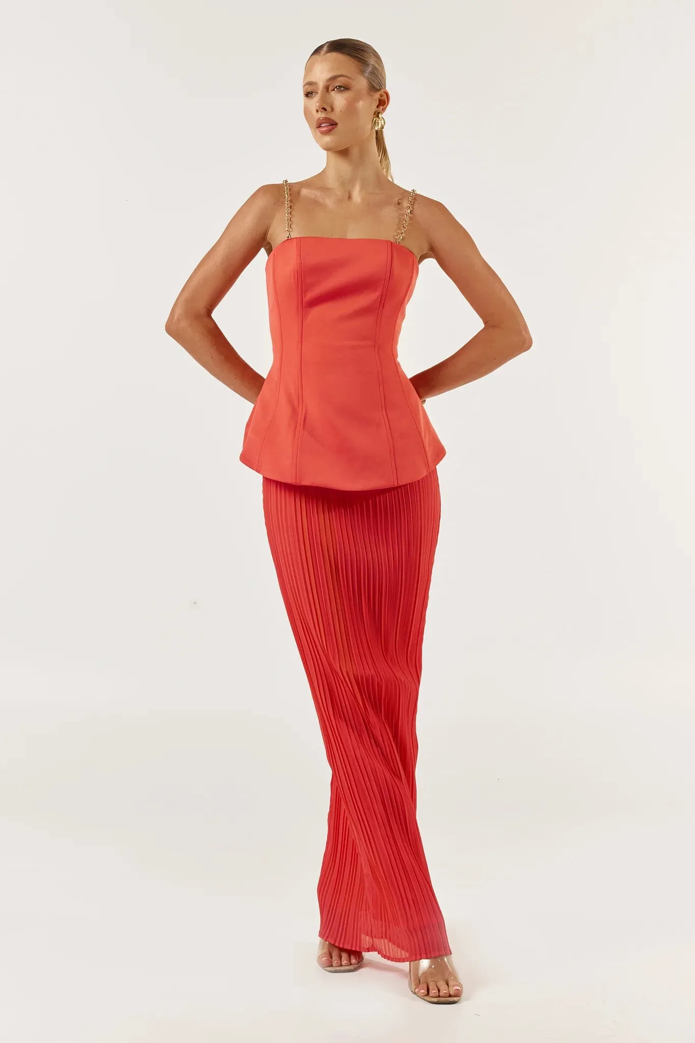 MARCELLE DRESS  MELON