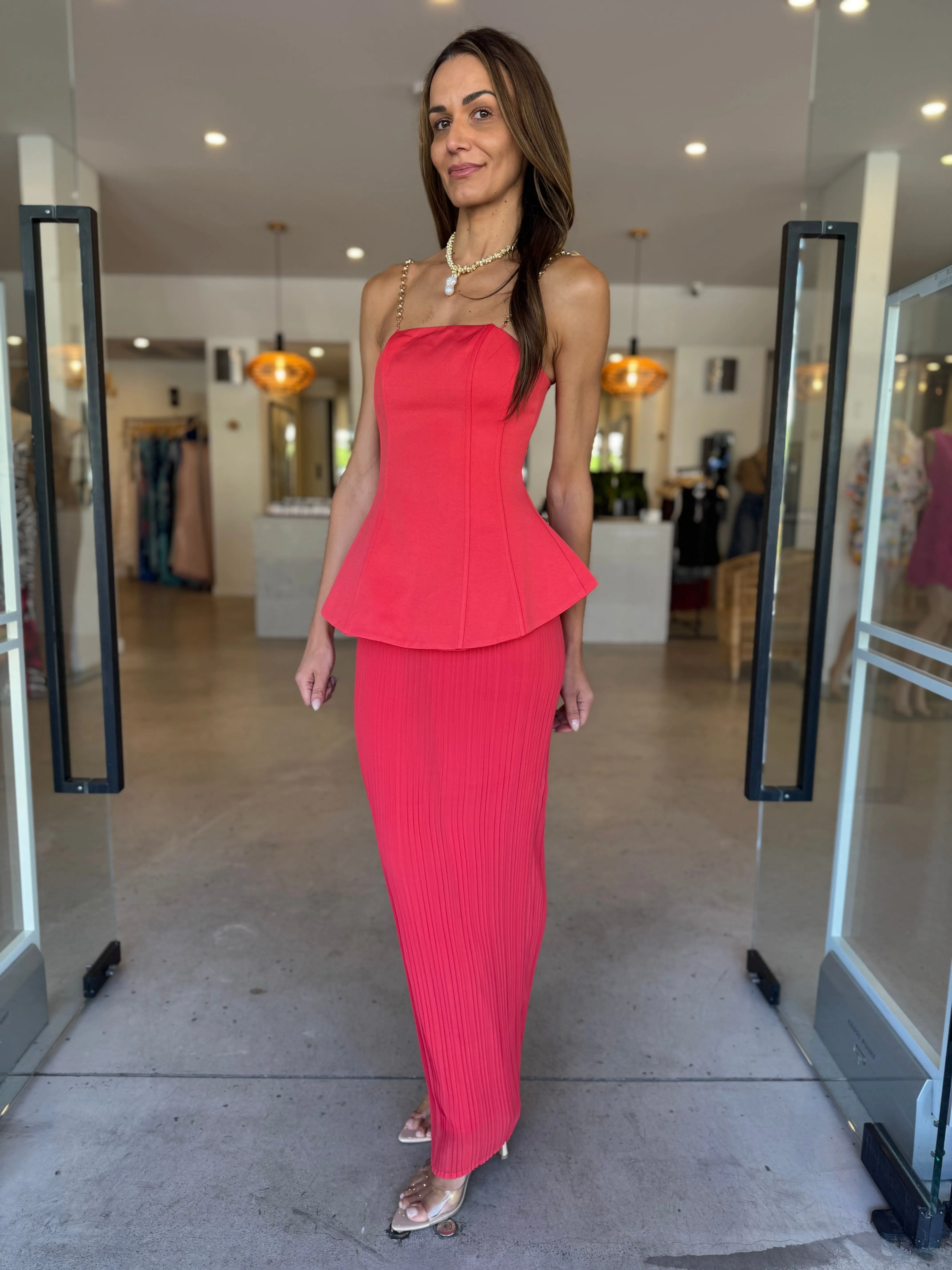MARCELLE DRESS  MELON
