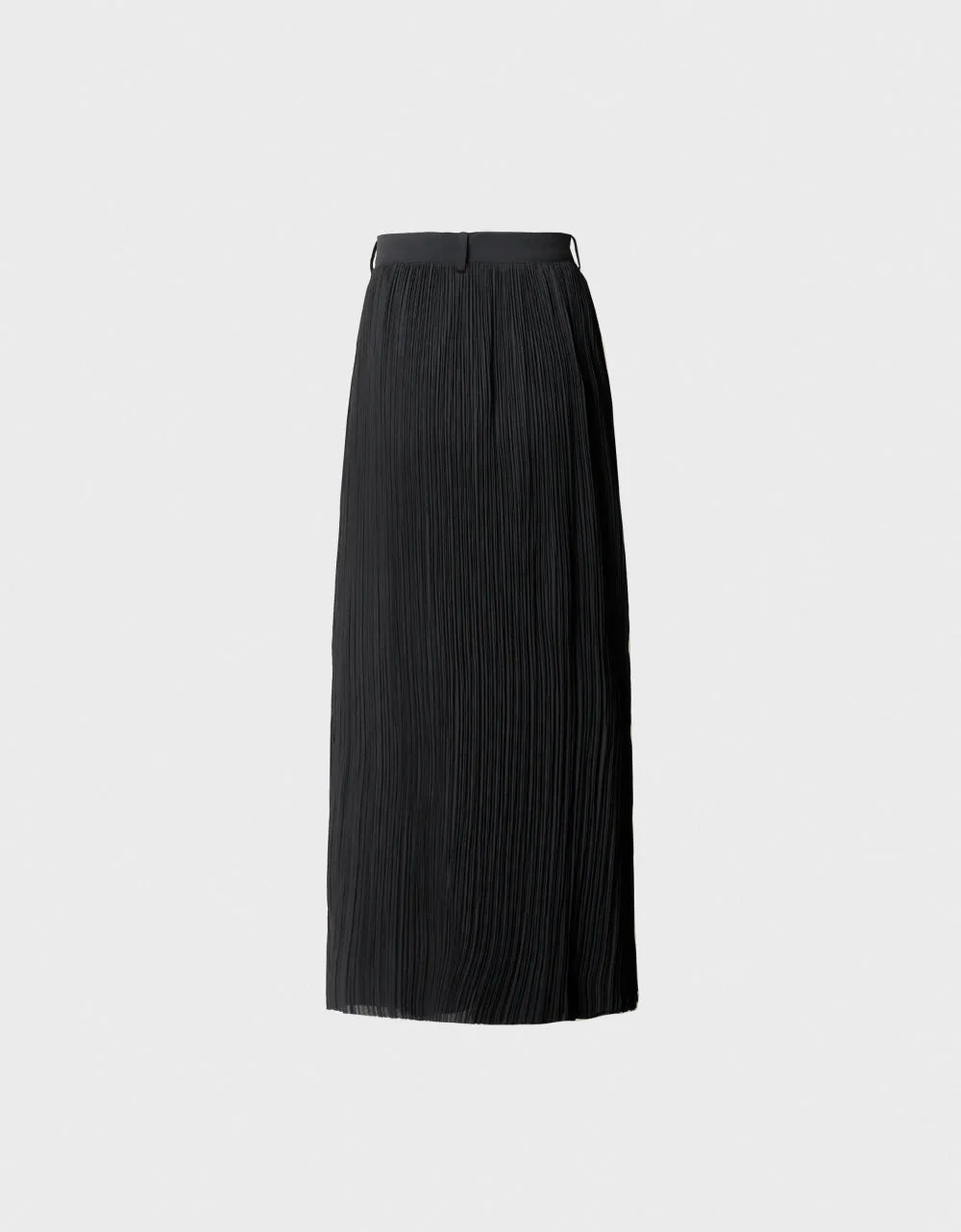 Metallic Button Pleat Skirt