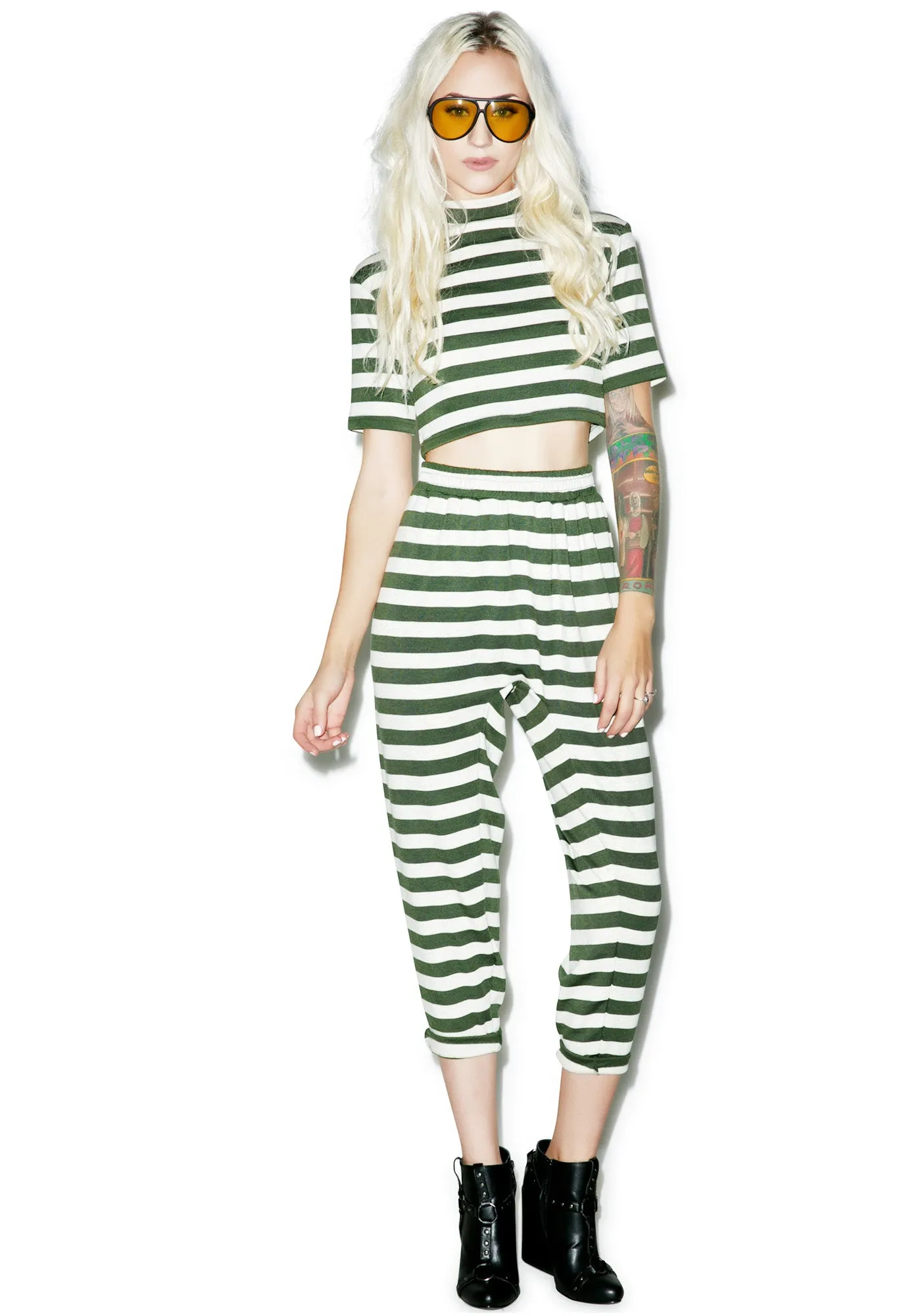 Nomad Stripe Crop Top