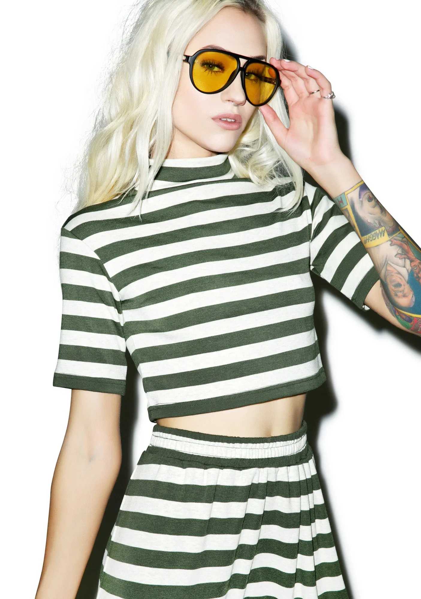 Nomad Stripe Crop Top