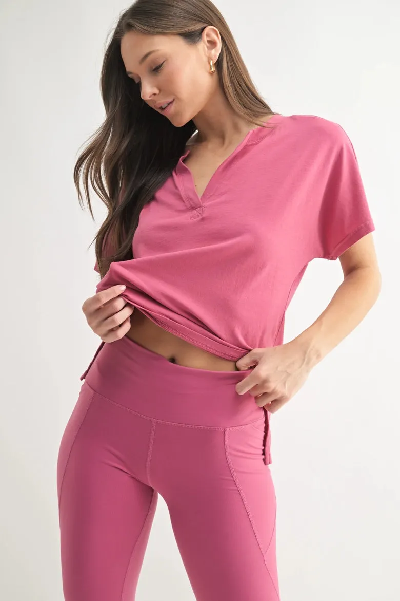 Pima Cotton Henley Tee