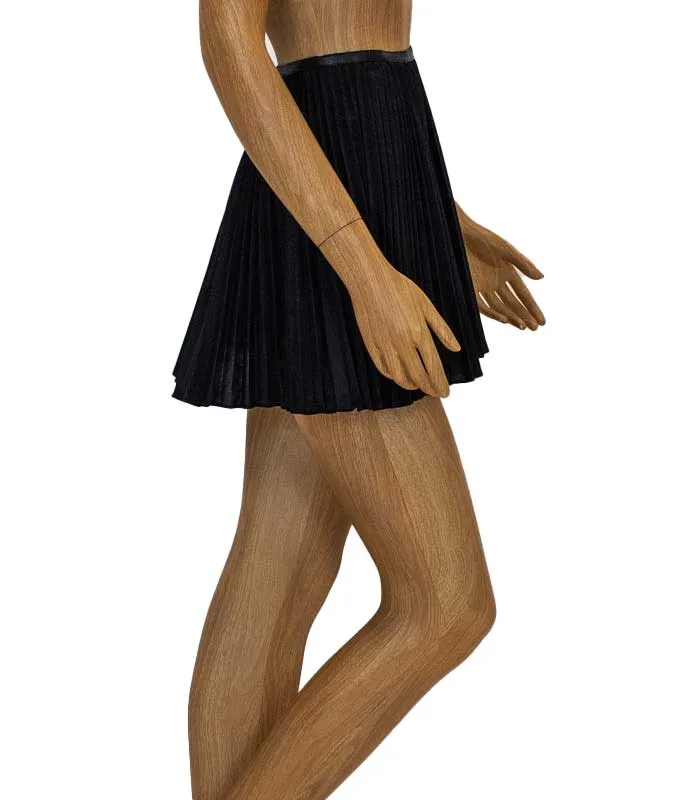 Pleated A-Line Miniskirt
