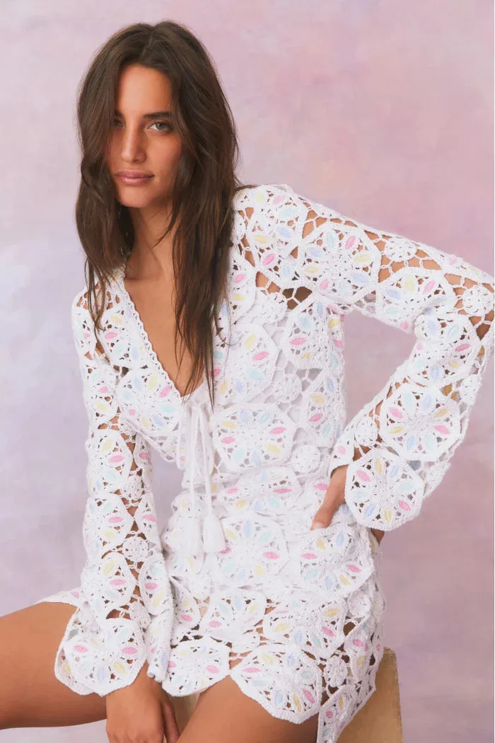 Poemes Dress in Garden Petals Multi