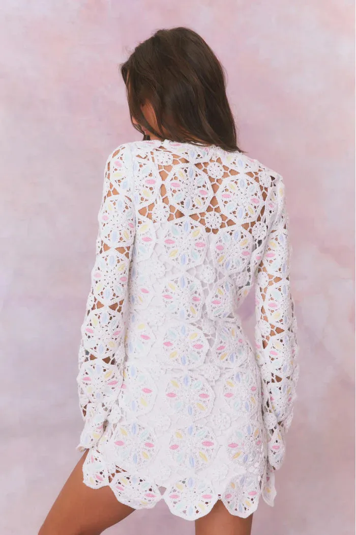 Poemes Dress in Garden Petals Multi