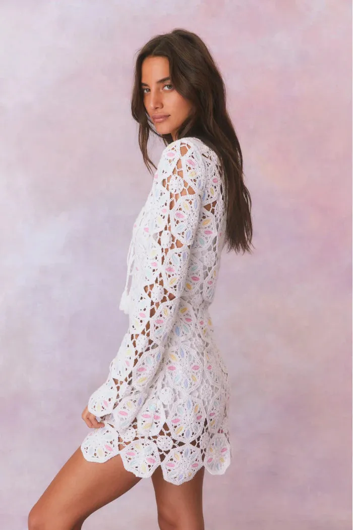 Poemes Dress in Garden Petals Multi