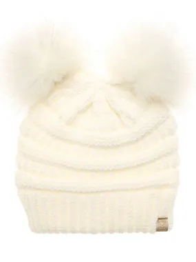 Pom Pom Knit Beanie